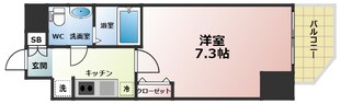 エグゼ難波WESTリバーの物件間取画像